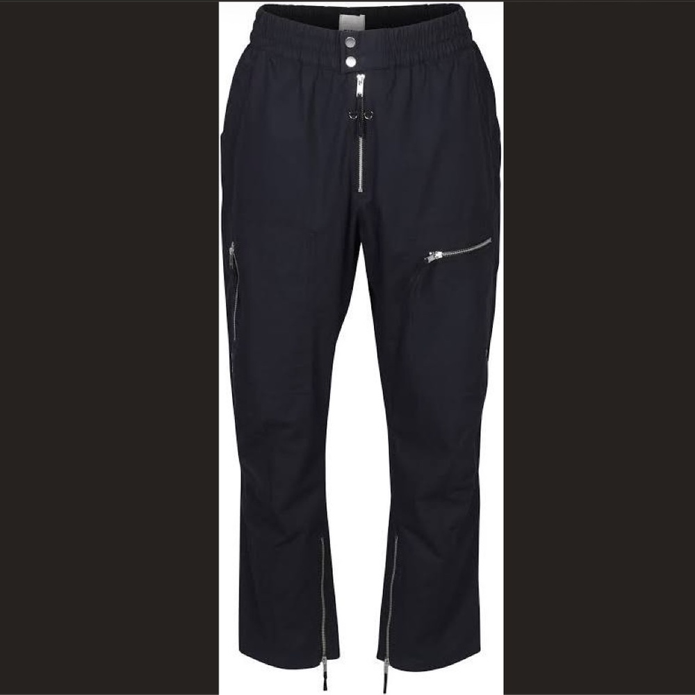 NEW Isabel Marant Black Niels Trousers XL Lots of zippers!
